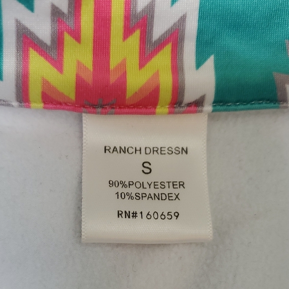 RANCH DRESSN polor Fleece Lined 1/4 Zip Sz Small - Picture 3 of 5